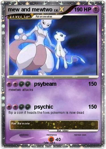 Pokemon mew and mewtwo