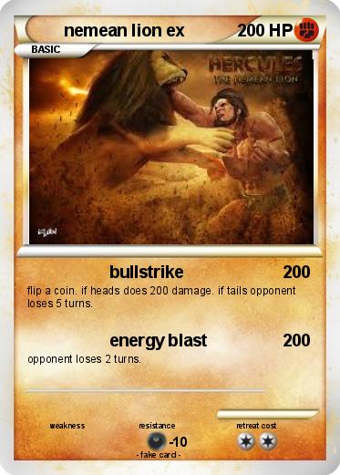 Pokemon nemean lion ex
