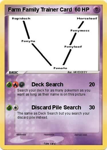 Pokemon Farm Family Trainer Card