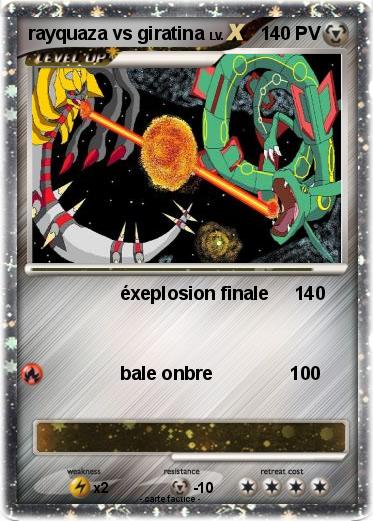 Pokemon rayquaza vs giratina