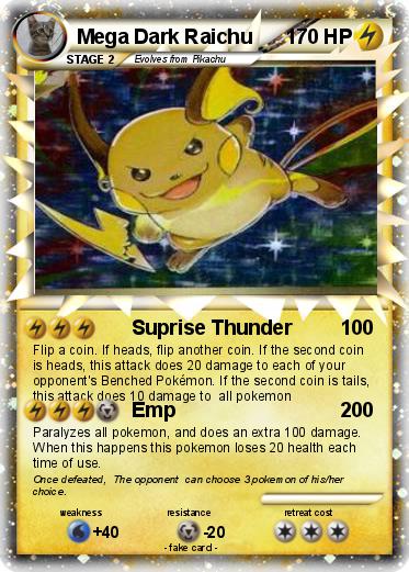 Pokemon Mega Dark Raichu
