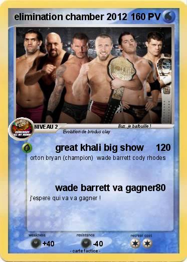 Pokemon elimination chamber 2012