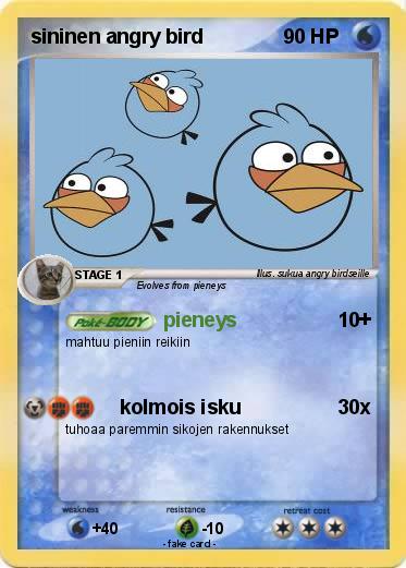 Pokemon sininen angry bird