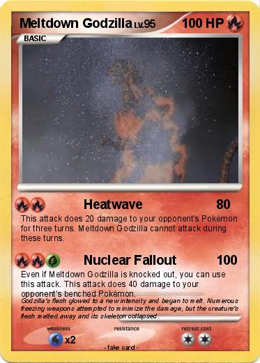 Pokemon Meltdown Godzilla