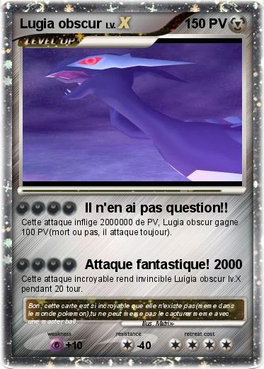 Pokemon Lugia obscur