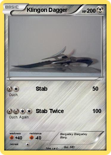 Pokemon Klingon Dagger