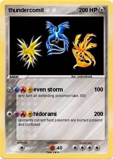 Pokemon thundercomit