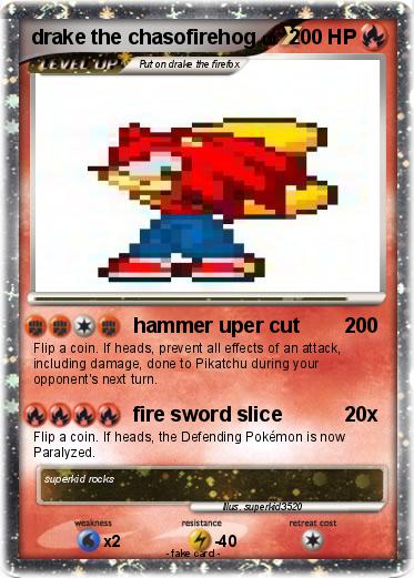 Pokemon drake the chasofirehog
