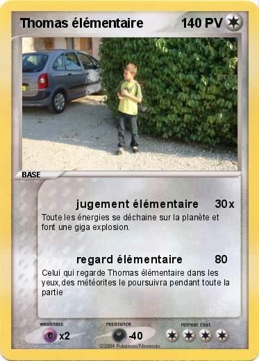 Pokemon Thomas élémentaire