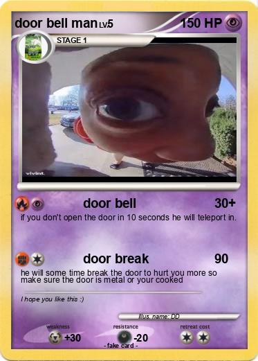 Pokemon door bell man