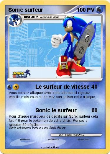 Pokemon Sonic surfeur