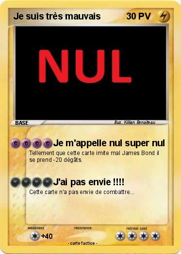 Pokemon Je suis très mauvais