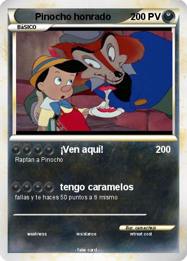 Pokemon Pinocho honrado