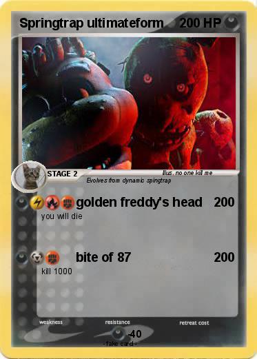 Pokemon Springtrap ultimateform