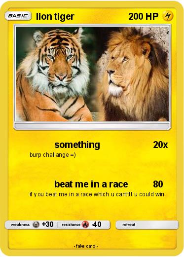 Pokemon lion tiger