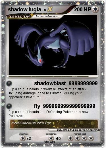 Pokemon shadow lugia