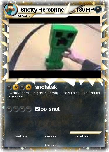 Pokemon Snotty Herobrine