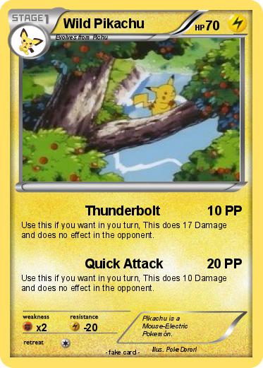 Pokemon Wild Pikachu