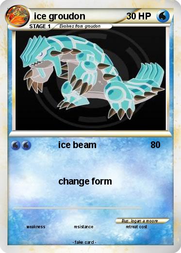 Pokemon ice groudon