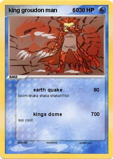 Pokemon king groudon man          60