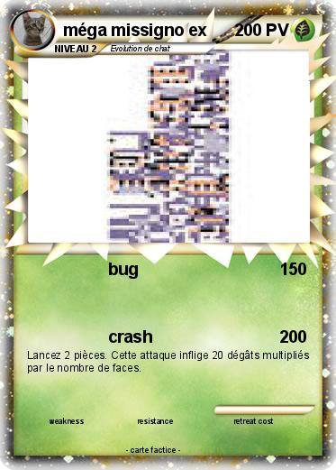 Pokemon méga missigno ex