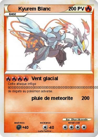 Pokemon Kyurem Blanc