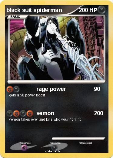 Pokemon black suit spiderman