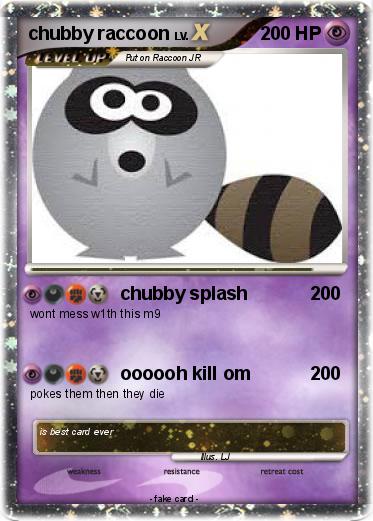 Pokemon chubby raccoon
