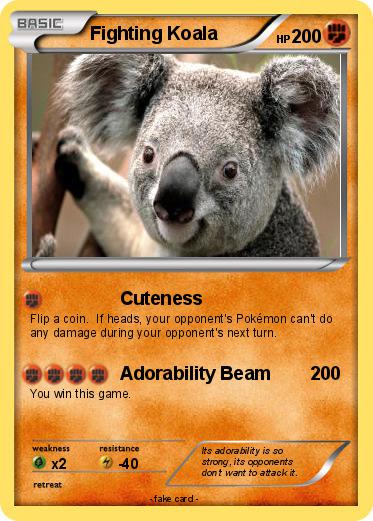 Pokemon Fighting Koala