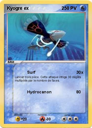 Pokemon Kyogre ex                          2               