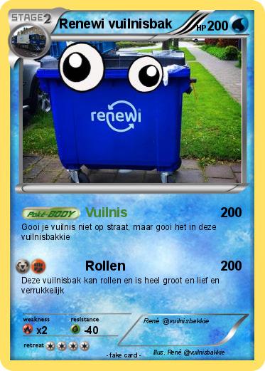 Pokemon Renewi vuilnisbak