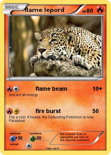 Pokemon flame lepord