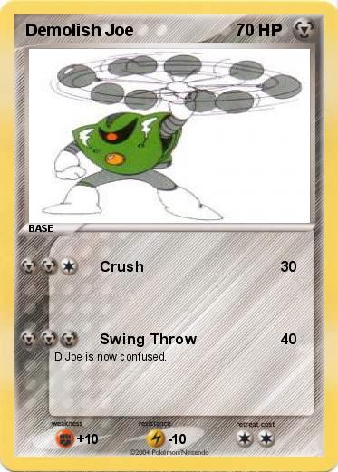 Pokemon Demolish Joe