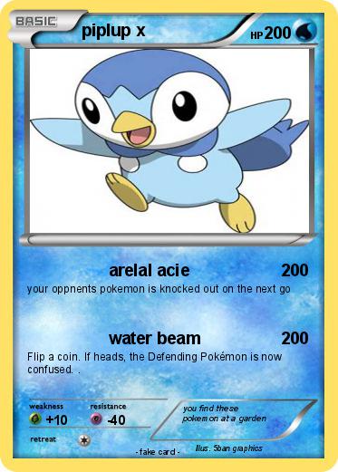 Pokemon piplup x