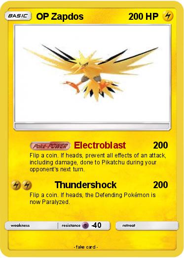 Pokemon OP Zapdos