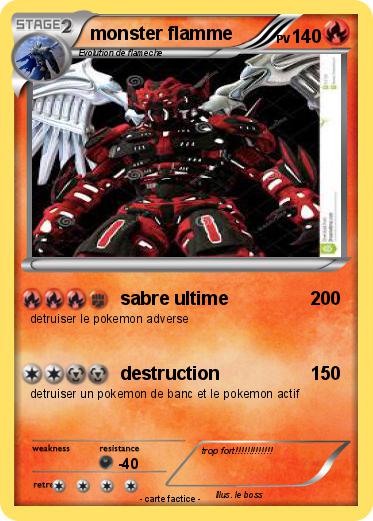Pokemon monster flamme