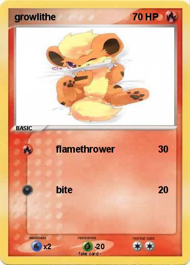 Pokemon growlithe