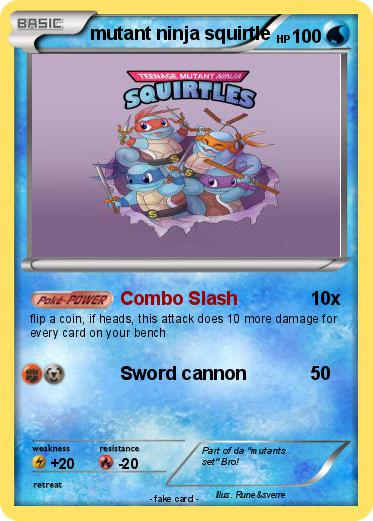 Pokemon mutant ninja squirtle