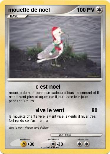 Pokemon mouette de noel