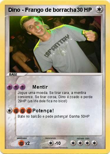 Pokemon Dino - Frango de borracha