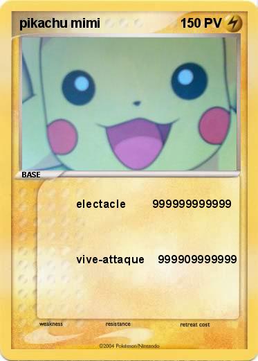 Pokemon pikachu mimi