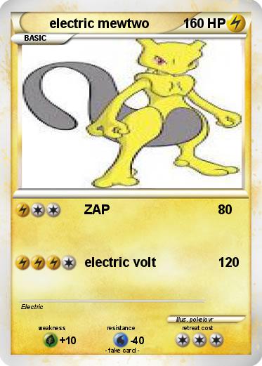 Pokemon electric mewtwo