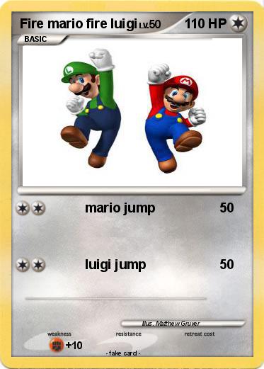 Pokemon Fire mario fire luigi