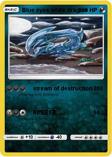 Pokemon Blue eyes white dragon