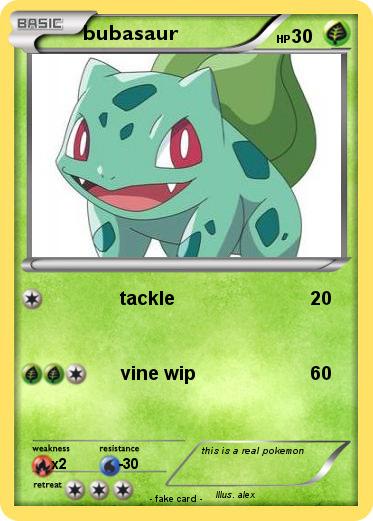 Pokemon bubasaur