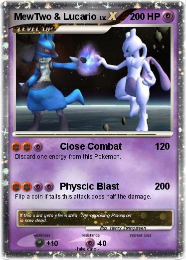 Pokemon MewTwo & Lucario