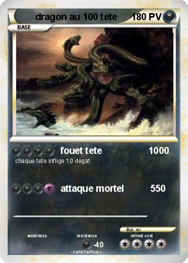 Pokemon dragon au 100 tete
