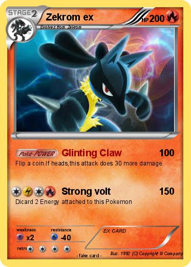 Pokemon Zekrom ex