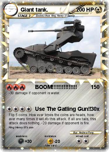 Pokemon Giant tank.