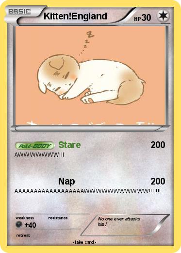 Pokemon Kitten!England